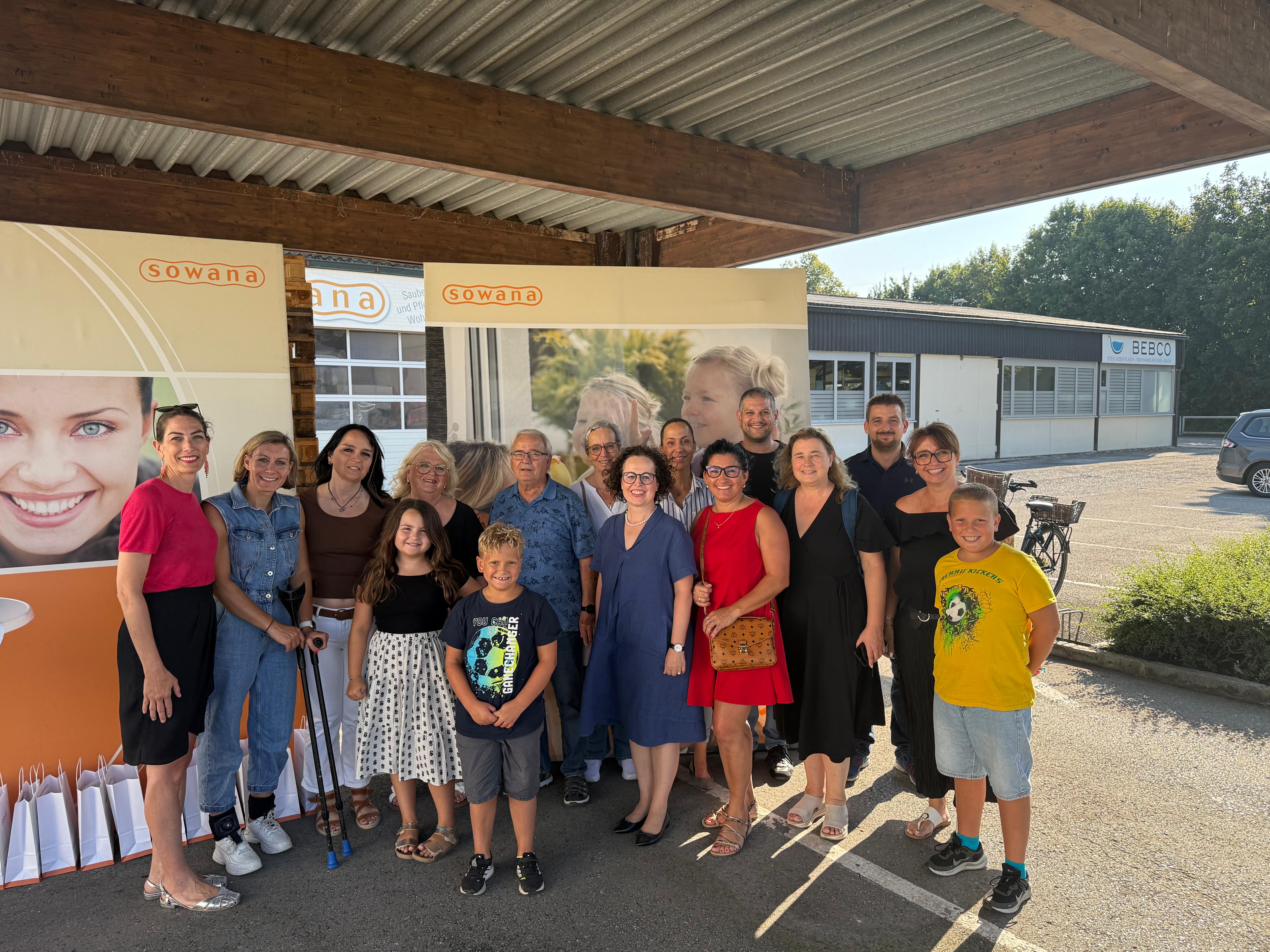 ÖAAB Vorarlberg besucht SoWaNa Reinigung und Körperpflege in Altach